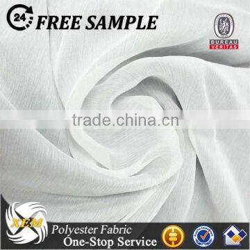 Crinkle chiffon fabric for lady dress