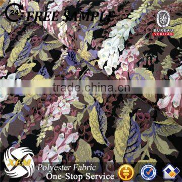 High quality cheap rose print fleece fabric