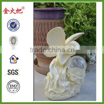 Serenity Solar Polyresin Garden Decor Solar Fairy Light