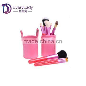 Professional Makeup Brush Tools with Different Colors Cylinder 12pcs