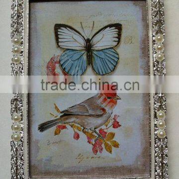 china factory zinc alloy photo frame/customized metal photo frame