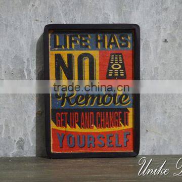 Wooden Vintage Style Sign - Wall Decoration WQ-020