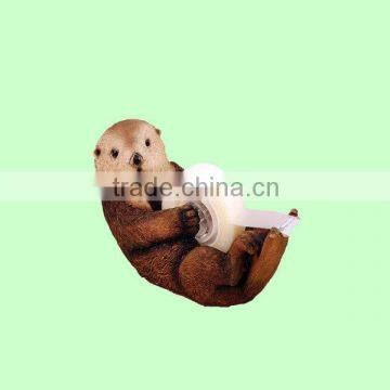 custom bear shaped gummed tape dispenser cutting blades