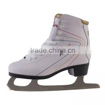 Yiwu Factory Trade company Quality wholesale pro durable leather ice figure skates shoes moving skates for adult