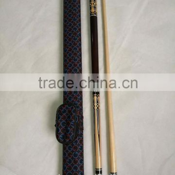 57 inch High quality Maple wood 1/2 joint billiard cue set with cue bag/ Billiard cue set/ Billiard cue bag/ Factory promotion