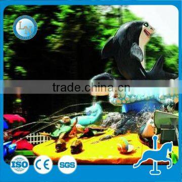 Fighting on the Island!Theme Park Kids Shooting Games Amusement Shark Island Ride for Sale photo-2