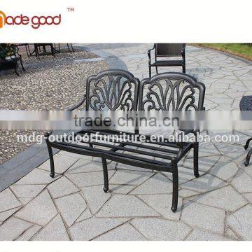 Cheap High Quality Portable garden Use aluminum double Chair garden furniture antique stainless steel furniture