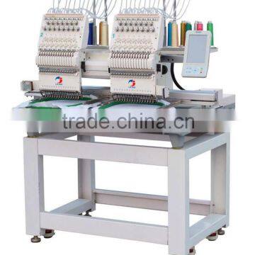LEJIA Double Heads Flat&Cap&T-shirt Embroidery Machine