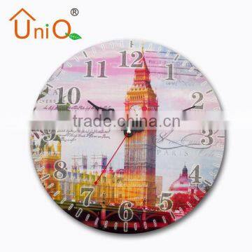 pretty patterns souvenir metal wall clock