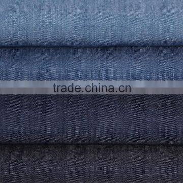 GOOD QUALITY 100 TENCEL, WOVEN INDIGO DYED SHIRTING FABRIC