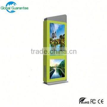 Stand alone CE ROSH IP65 high brightness outdoor information kiosk
