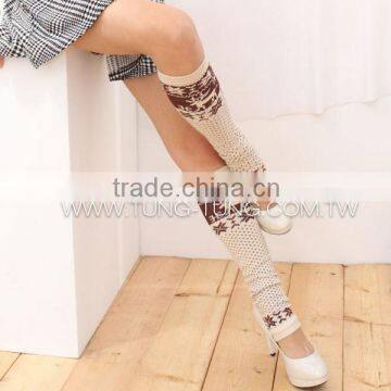 Taiwan Manufacturer Elk Pattern Girls Leg Warmer photo-4