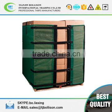 Customized Fire Retardant &Waterproof PVC Pallet Cover,100% Polyester Reusable Pallet Cover Pallet Bags