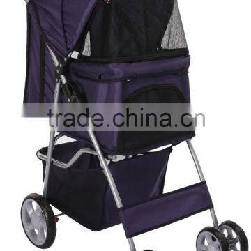 Pet Stroller Cat / Dog Easy Walk Folding Travel Carrier Carriage