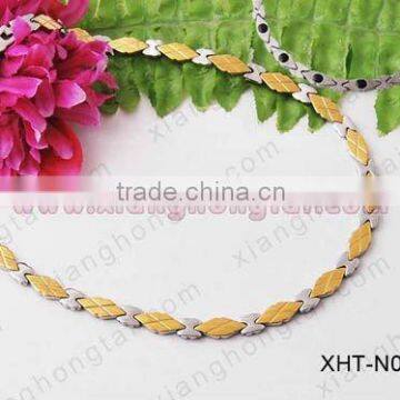 Flashing Christmas Necklace,stainless Steel Magnetic Necklace With Germanium,ion,far
