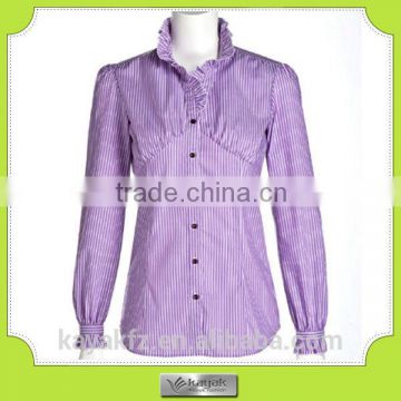 2014 wholesale new model purple sexy girl's shirts