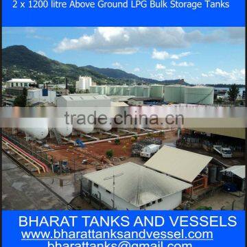 2 x 1200 litre Above Ground LPG Bulk Storage Tanks