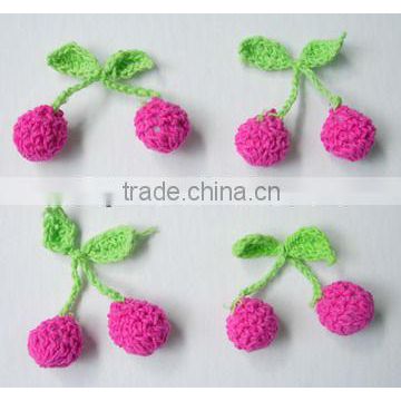 decorative knitted Crochet straw berry flower pattern