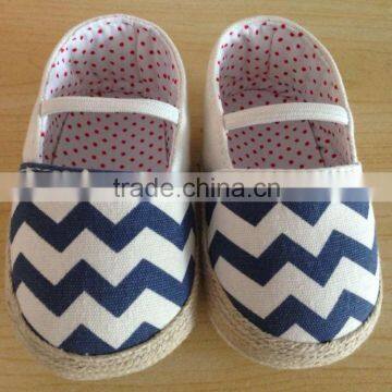 wholesale china stripe printed dress baby shoes