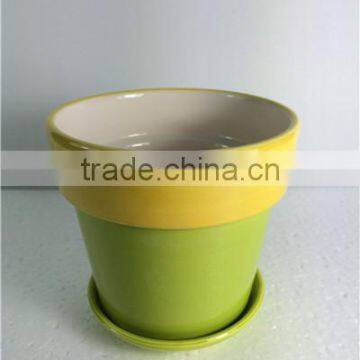 Decorative Small Colourful Ceramic Flower Pots photo-2