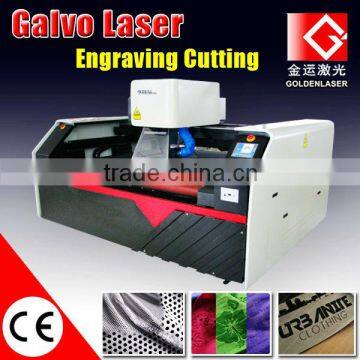 Leather,Cloth,Fabric Galvo Lazer Engraving with Auto Feed