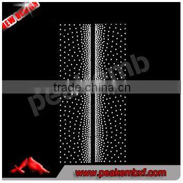 Bling Hotfix Crytal Lines Rhinestone Strips Motif Pattern Iron ons Wholesale Supplier in China