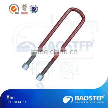 ISO9001 Man Grade 8.8 10.9 Steel Truck u Bolt With Nut Importers