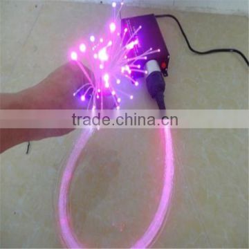 Led fiber optic kits, standard 7colors, light engine 16W, 250*1.0mm 3m long PMMA fiber optic