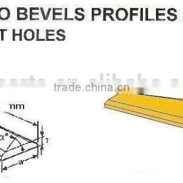 customized single bevel double bevel blades cutting edge without holes