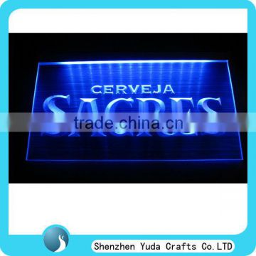 LED engraving acrylic sign, led blinking sign, plexiglass sign Led display