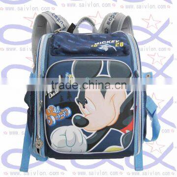 Lovely cartoon printing school backpack bags for boys