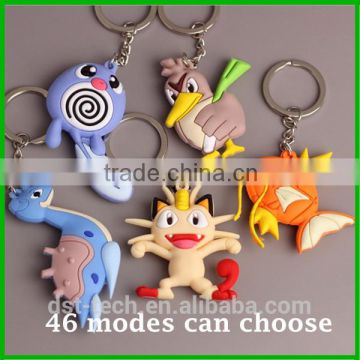 Wholesale Custom Rubber Pokeball Figures PVC Keychains