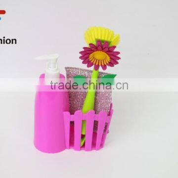 No.1 yiwu exporting commission agent wanted Latest Arrival Bathroom set Wash Kit, Brush/Scouring Pad/Bottle of Hand Sanitizer