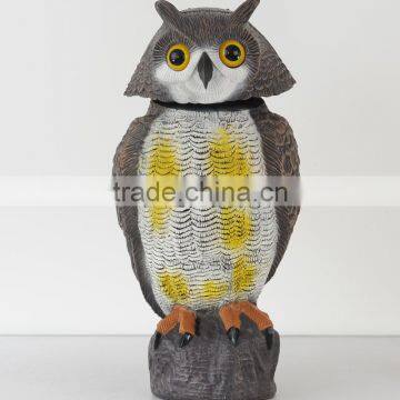 Plastic Bird Scarer Rotating Head Wind Action Owl