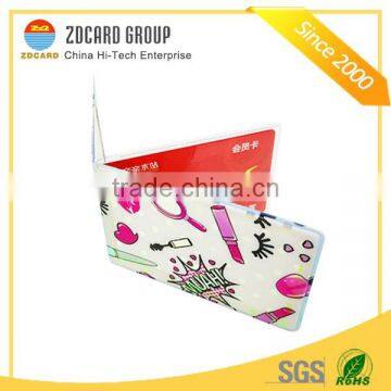 Colored RFID Blocking Plastic Credit Card Holder