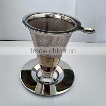 Coffee tools type stainless steel wire mesh pour over coffee drippers LFGB,FDA,SGS certification item 5