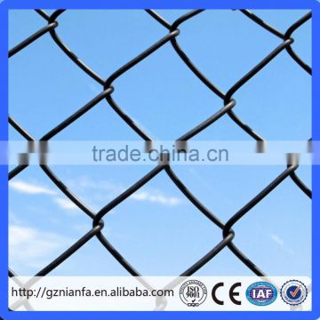 High Density basketball court black vinyl chain link fence chain link fencing(Guangzhou Factory)