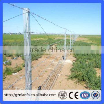 2016 Bargain Sale New Type Barbed Wire Fence with Post (guangzhou factory)