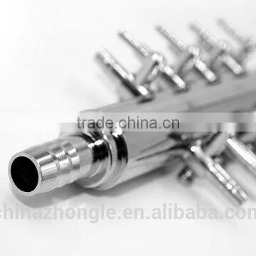 New Design 8 mm Inlet Diameter One Way in 8 Way Out Metal Air Control Valve photo-2