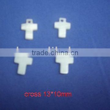 shell cross pendant