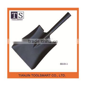 High quality flat garden spade steel shovel with wooden or fiber glass handle