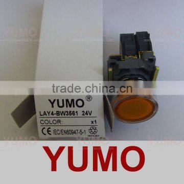 Push button switch LAY4-BW3561 24V YELLOW