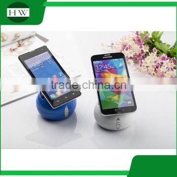 ball shape anti gravity mobile phone sucker stand holder sound box mini portable wireless bluetooth speaker