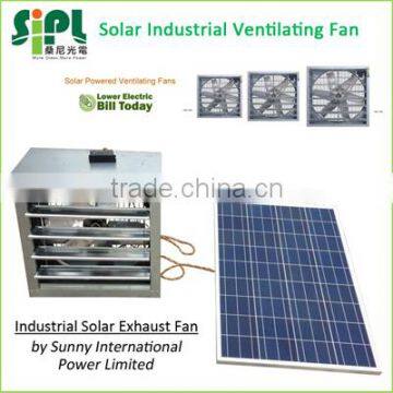 Large Size Solar Powered Brushless DC Motor Driven Box Wall Fan for Poultry Greenhouse Industrial Ventilation