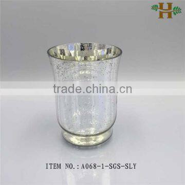 cheap speckled silver glass vase