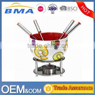 Amazon Hotsale Ceramic Bowl Melting Cheese Chocolate Multi-Purpose Fondue