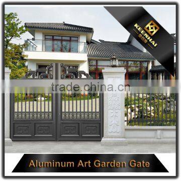 Villa Garden Decorative Powder Coated Luxury Aluminum Metal Garden Fence Gate