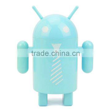 Supply creative fashion Android robot colorful light / small Night light --blue