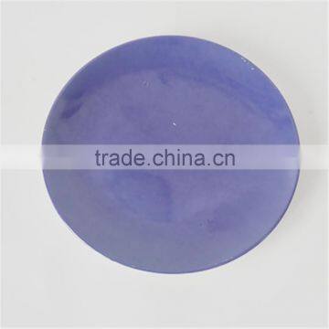 color glazed porcelain coupe shape dinner plate