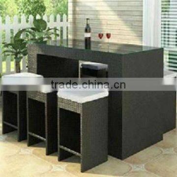 high quality rattan bar table